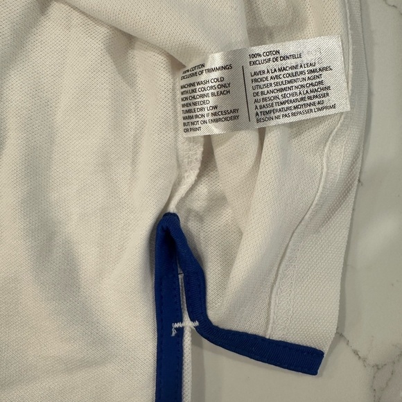 US Polo Assn white polo T-shirt,  collared SZ XL - Picture 5 of 6